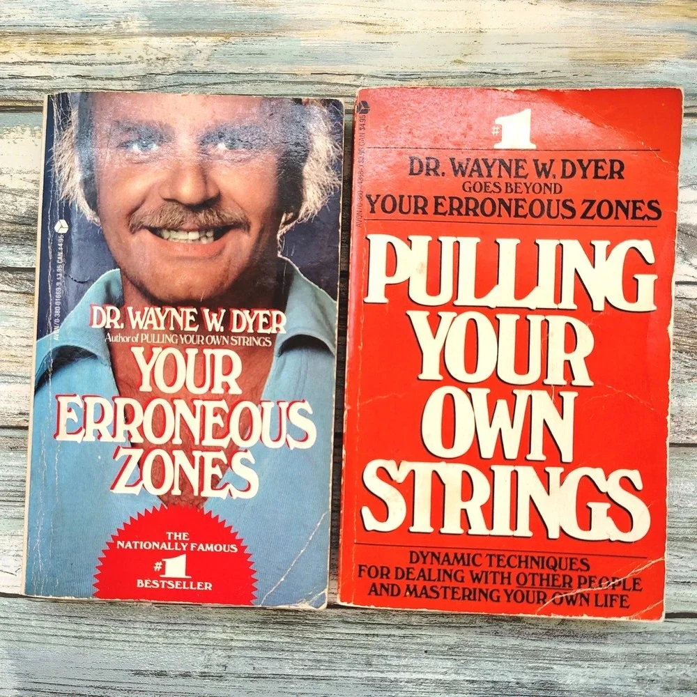Dr Wayne W Dyer Lot of 2 PB Books Pulling Your Own Strings Your‎ Erroneous 1970s